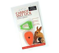 Salt Carrot Lick Chew Toy with Holder in Orange