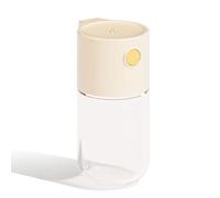 Salt Control Bottle, Powder Sugar Shaker, Precise Quantitative Dispenser Push Type Clear Bottle, Measuring Seasoning Dispenser with Lid, for Cooking, Camp