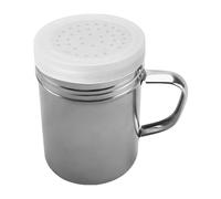 Salt Dredge Shakers, Stainless Steel Seasonings Spices Shakers, Salt Pepper Metal Dredge, Metal Salt Pepper Dredge Shakers with Handle and Lid, Sugar Salt Flour Shaker for Storing Spices
