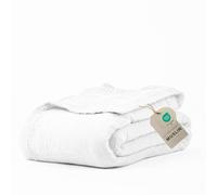 Salt Earth 100% Cotton Muslin Blanket, Gauze Blanket 55"X75" Twin, 4 Layered for Couch,Bed,Living Room, Summer Lightweight, All Seasons Blankets & Throws, Soft Boho, Travel & Skin Friendly (White)
