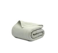 Salt Earth 100% Cotton Waffle Blanket, King Size 106"x92" - Lightweight All Season Throw Blanket for Couch, Bed & Bedroom, Soft Modern Cozy Cotton Blanket (Sea Foam)