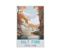 Salt Fork State Park，Jigsaw Puzzle for Adults 1000 Piece for Kids Age 12 Years Up Paper Puzzles Educational Game（50x70cm）-AL97