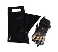 Salt Glove Bag Smell-Proof Durable Odor Containing Bag for Gloves - Size Small - Water-Resistant and Easy to Clean Smell Proof Bag - Black