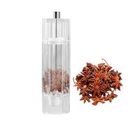 Salt Grinder, Manual Adjustable Salt Mill, Manual Tool for Home Dinner, Garlic Sushi Barbecue Picnic Grill Outdoor Kitchen