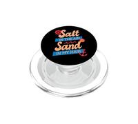 Salt In The Air Sand In My Hair Summer Beach Ocean Vacation PopSockets PopGrip for MagSafe