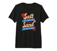 Salt in The Air Sand in My Hair Summer Beach Ocean Vacation Premium T-Shirt