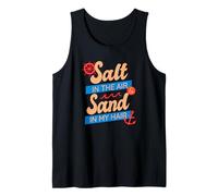 Salt in The Air Sand in My Hair Summer Beach Ocean Vacation Tank Top