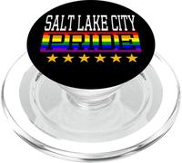 Salt Lake City Pride Gay Lesbian Queer LGBT Rainbow Flag PopSockets PopGrip for MagSafe