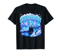 Salt Lake City Retro Bootleg Mountain Ski Scene Art T-Shirt