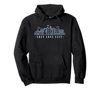 Salt Lake City stylish skyline cityscape USA State of Utah Pullover Hoodie