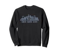 Salt Lake City stylish skyline cityscape USA State of Utah Sweatshirt