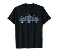 Salt Lake City stylish skyline cityscape USA State of Utah T-Shirt