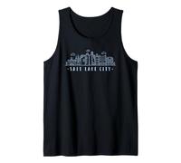 Salt Lake City stylish skyline cityscape USA State of Utah Tank Top