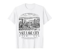 Salt Lake City, Utah's Hidden Gem in the Mountains. T-Shirt