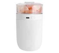 Salt Lamp Humidifier - 13cm Personal Desktop Humidifiers | Himalayan Salts Rock Lamps S& USB Mist Diffuser With 7 Colour LED, 230ml Water Tanks, Portables, Whites