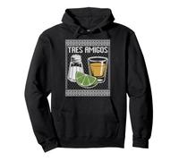 Salt lemon tequila ugly Christmas sweater tres amigos Pullover Hoodie