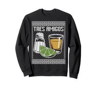 Salt lemon tequila ugly Christmas sweater tres amigos Sweatshirt