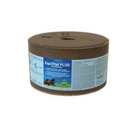 Salt Lick for Horses - EquiVital PLUS Mineral Block with Biotin, Vitamins & Mediterranean Sea Salt - 1 x 3kg - Supports Hoof Growth, Immunity & Fertility for Horses