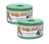 Salt Licks for Horses - Lolly-Lick 2-piece Set 2x750g Mint - Sugar-Free, Grain-Free, Natural Sea Salt & Minerals - With Hanging Rope - Fits LIKIT Holders - Anti-Boredom Horse Treat