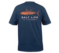 Salt Life Deep Ventures Short Sleeve Tee, Washed Navy, X-Large