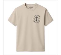 Salt Life Men's Anchor Patch T-Shirt in Natural | Size: Medium Salt Life Natural M
