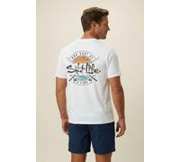 Salt Life Men's One Cast T-Shirt in White | Size: Small Salt Life White S