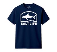 Salt Life Men's Pro Salt Shark T-Shirt in Navy | Size: Medium Salt Life Navy M