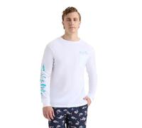 Salt Life Mens Secret Spot Long Sleeve Pocket Tee, White, Medium