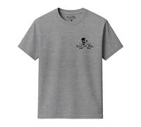 Salt Life Men's Skull & Poles T-Shirt in Grey | Size: Small Salt Life Grey S