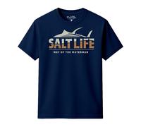 Salt Life Men's Waterman T-Shirt in Navy | Size: Small Salt Life Navy S