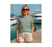 Salt Life Women's Pastel Turtle T-Shirt in Green | Size: XL Salt Life Green XL