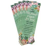 Salt & Light, Jeremiah 29:11 for I Know The Plans Floral Bookmarks, 2 x 6 inches, 25 Bookmarks
