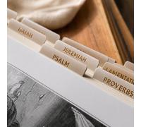 Salt & Light - Sand - Copper Foil - Matte Coated - Bible Index - Journaling - Beautiful Tabs - 66 Books + Extra - Indexing - Laminated - Durable - High Quality - Nuetral - Women &