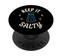 Salt Lover Sodium Addict NaCl Meme Flavor Fanatic Kitchen PopSockets Adhesive PopGrip