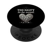 Salt Lover Sodium Addict NaCl Meme Flavor Fanatic Kitchen PopSockets Adhesive PopGrip