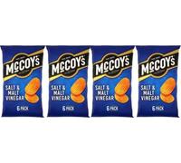 Salt & Malt Vinegar Crisps (6X25g) 4 x 100g,Salt & Malt Vinegar Flavour Potato CrispsSnacks can be enjoyed as part of a balanced diet and healthy lifestyle