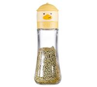 Salt Mill, Sea Salt Grinder | Yellow Duck Portable Kitchen Salt and Pepper Mill 180ml/200ml - Portable Pepper and Salt Mill with Adjustable Coarseness for Whole Peppercorns and Salgem