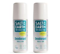 Salt of the Earth - 2 Pack Natural Roll On Deodorant Bundle (2 x 75ml) - 100% Natural Origin Ingredients, Vegan & Fragrance Free Unisex Roll On, Made in the UK - Unscented