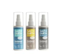 Salt of the Earth - Masculine Scent Bundle - Natural Deodorant Sprays - Ocean & Coconut, Amber & Sandalwood, Vetiver & Citrus - Suitable for Men, Women & Kids - 100ml