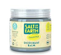 Salt of the Earth Natural Deodorant Balm, Unscented, Vegan, Long Lasting Protection, Leaping Bunny Approved, Plastic & Aluminium Free, Made in the UK, 60 g