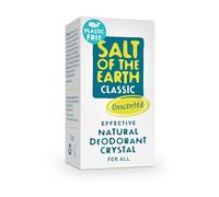 Salt of the Earth - Natural Crystal Deodorant- Plastic Free, Fragrance Free, Vegan, Leaping Bunny Approved - 100% Natural Origin Ingredients - Suitable for Women, Men, and Kids - Unscented - 75g
