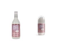 Salt Of the Earth Natural Deodorant Refillable Roll-on, Lavender & Vanilla, Fragrance Free - Vegan, Long Lasting Protection, Leaping Bunny Approved, Made in the UK, 75ml & Roll-on Refill 525ml