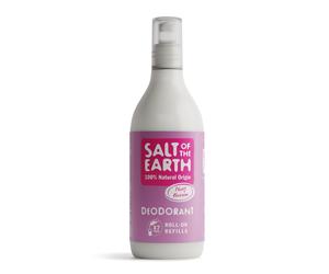 Salt of the Earth Natural Deodorant Roll On Refill Bottle x7 Uses Vegan 525ML