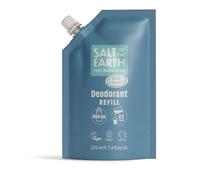 Salt of the Earth - Natural Deodorant Roll On Refill Pouch, x3 Uses - Ocean & Coconut - Vegan, Long Lasting Protection, Leaping Bunny Approved, Made in the UK - 225ml