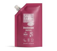 Salt of the Earth - Natural Deodorant Roll On Refill Pouch, x3 Uses - Fresh Stawberry - Vegan, Long Lasting Protection, Leaping Bunny Approved, Made in the UK - 225ml