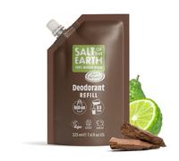 Salt of the Earth - Natural Deodorant Roll On Refill Pouch, x3 Uses - Oud & Bergamot - Vegan, Long Lasting Protection, Leaping Bunny Approved, Made in the UK - 225ml