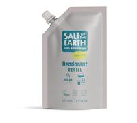 Salt of the Earth - Natural Deodorant Roll On Refill Pouch, x3 Uses - Unscented - Vegan, Long Lasting Protection, Leaping Bunny Approved, Made in the UK - 225ml