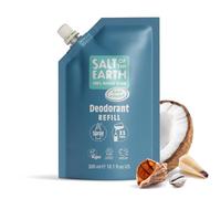Salt of the Earth - Natural Deodorant Spray Refill Pouch, x3 Uses - Ocean & Coconut - Vegan, Long Lasting Protection, Leaping Bunny Approved, Made in the UK - 300ml