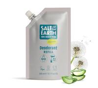 Salt of the Earth - Natural Deodorant Spray Refill Pouch, x3 Uses - Unscented - Vegan, Long Lasting Protection, Leaping Bunny Approved, Made in the UK - 300ml