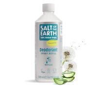 Salt of the Earth - Natural Deodorant Spray Refill - Unscented - 100% Natural Origin Ingredients - Vegan - Suitable for Men, Women & Children - 500ml